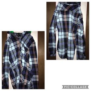 Mostly blue flannel shirt